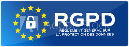 Logo RGPD, protection des données